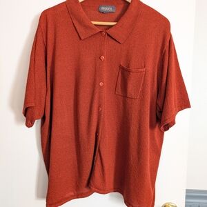 Lane Bryant Men's Burnt Orange Casual Shirt